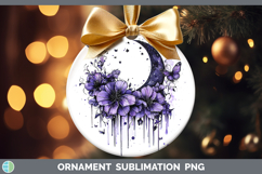 GorgeousPurple Drips Ornament design.