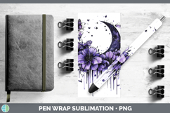 GorgeousPurple Drips Pen Wrap design.