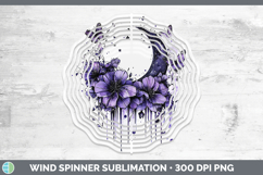 GorgeousPurple Drips Wind Spinner design.
