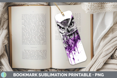 GorgeousPurple Drips Bookmark design.