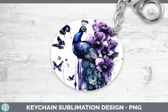 GorgeousPurple Drips Keychain design.