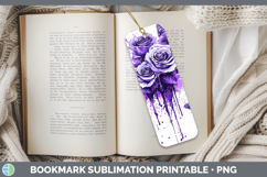 GorgeousPurple Drips Bookmark design.