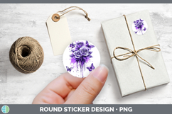 GorgeousPurple Drips Stickers design.