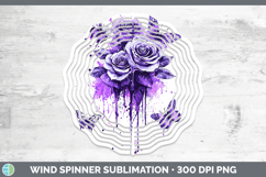 GorgeousPurple Drips Wind Spinner design.