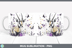 GorgeousPurple Drips Safari Mug Wrap design.