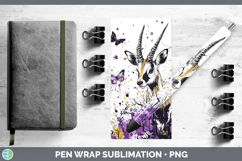 GorgeousPurple Drips Safari Pen Wrap design.