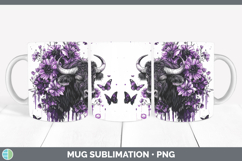 GorgeousPurple Drips Safari Mug Wrap design.