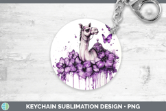 GorgeousPurple Drips Safari Keychain design.