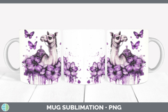 GorgeousPurple Drips Safari Mug Wrap design.