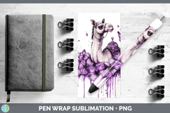 GorgeousPurple Drips Safari Pen Wrap design.
