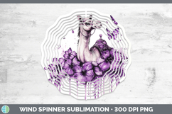 GorgeousPurple Drips Safari Wind Spinner design.