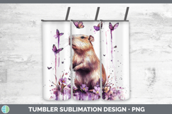 GorgeousPurple Drips Safari Tumbler design.