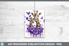 GorgeousPurple Drips Safari Air Freshener design.