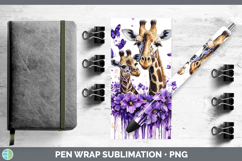 GorgeousPurple Drips Safari Pen Wrap design.