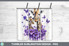 GorgeousPurple Drips Safari Tumbler design.