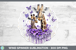 GorgeousPurple Drips Safari Wind Spinner design.