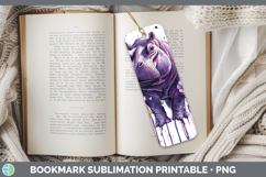 GorgeousPurple Drips Safari Bookmark design.