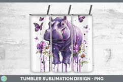 GorgeousPurple Drips Safari Tumbler design.