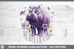 GorgeousPurple Drips Safari Wind Spinner design.