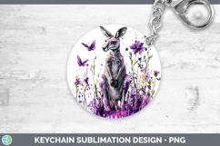 GorgeousPurple Drips Safari Keychain design.