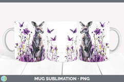 GorgeousPurple Drips Safari Mug Wrap design.