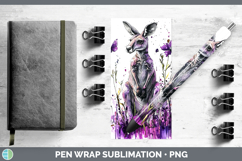 GorgeousPurple Drips Safari Pen Wrap design.