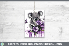 GorgeousPurple Drips Safari Air Freshener design.