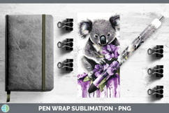 GorgeousPurple Drips Safari Pen Wrap design.
