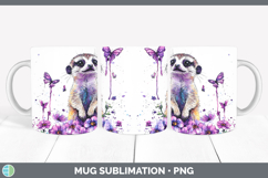 GorgeousPurple Drips Safari Mug Wrap design.