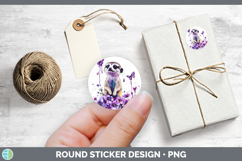 GorgeousPurple Drips Safari Stickers design.