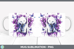 GorgeousPurple Drips Safari Mug Wrap design.
