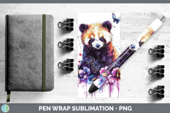 GorgeousPurple Drips Safari Pen Wrap design.