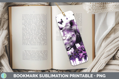 GorgeousPurple Drips Safari Bookmark design.