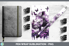 GorgeousPurple Drips Safari Pen Wrap design.