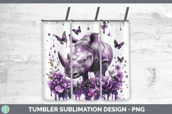 GorgeousPurple Drips Safari Tumbler design.