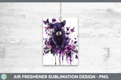 GorgeousPurple Drips Safari Air Freshener design.