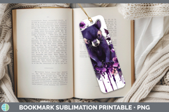 GorgeousPurple Drips Safari Bookmark design.
