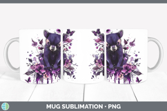 GorgeousPurple Drips Safari Mug Wrap design.