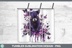 GorgeousPurple Drips Safari Tumbler design.