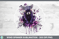 GorgeousPurple Drips Safari Wind Spinner design.