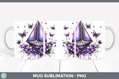 GorgeousPurple Drips Mug Wrap design.
