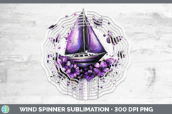 GorgeousPurple Drips Wind Spinner design.