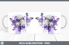 GorgeousPurple Drips Mug Wrap design.