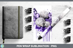 GorgeousPurple Drips Pen Wrap design.