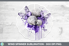 GorgeousPurple Drips Wind Spinner design.