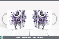 GorgeousPurple Drips Mug Wrap design.