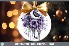 GorgeousPurple Drips Ornament design.