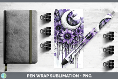 GorgeousPurple Drips Pen Wrap design.