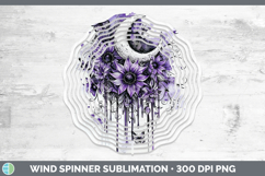 GorgeousPurple Drips Wind Spinner design.
