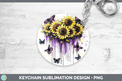 GorgeousPurple Drips Keychain design.